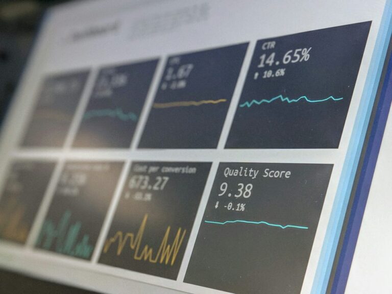 Pantalla de monitorización con datos para medir la visibilidad SEO y en respuestas de IA